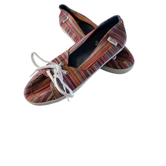 Vans Women's The Original Surf Sliders  Multi-Colored Striped Size 6 - Picture 1 of 9